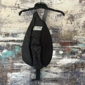 KAVU Large size quilted rope bag in Black